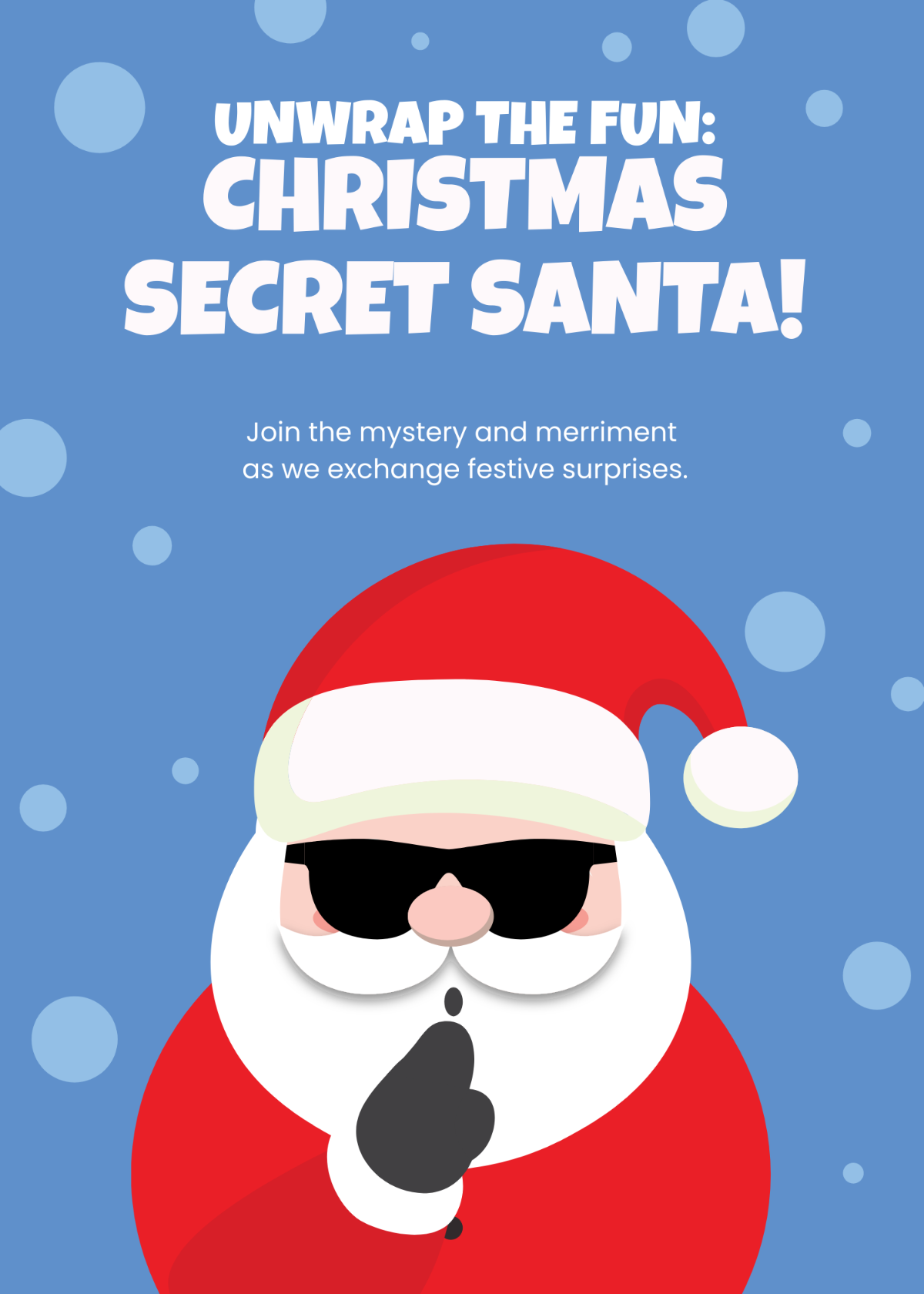 Free Christmas Secret Santa Invitation Template