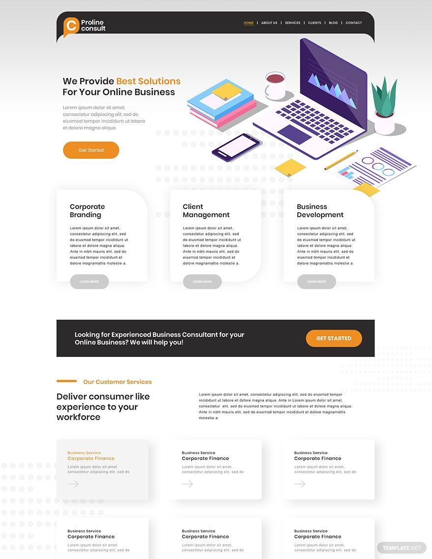 Business Consultant WordPress Theme/Template