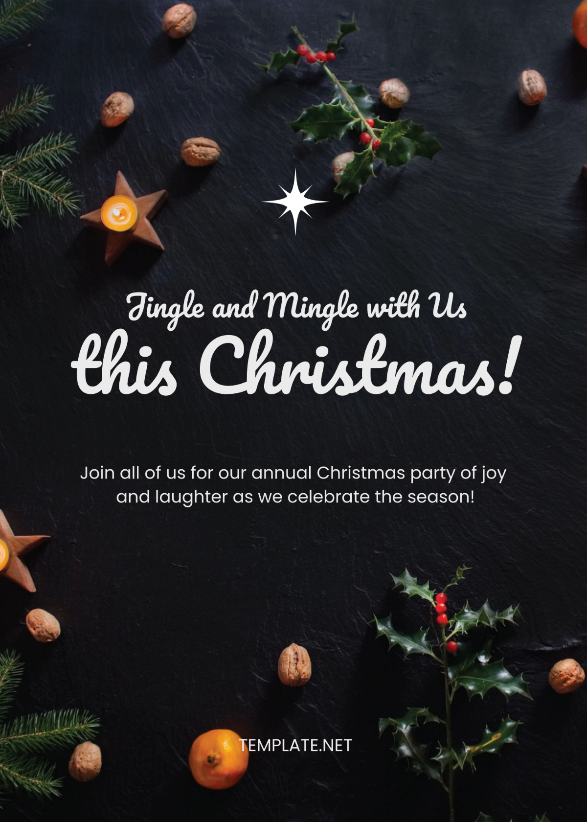 Free Annual Christmas invitation Template