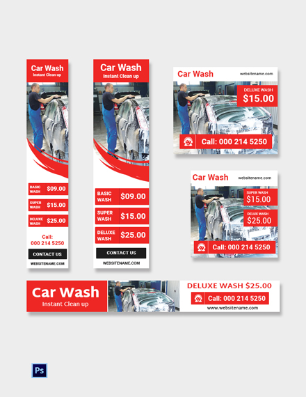 Car Wash Ad Banner Template Psd Template Net