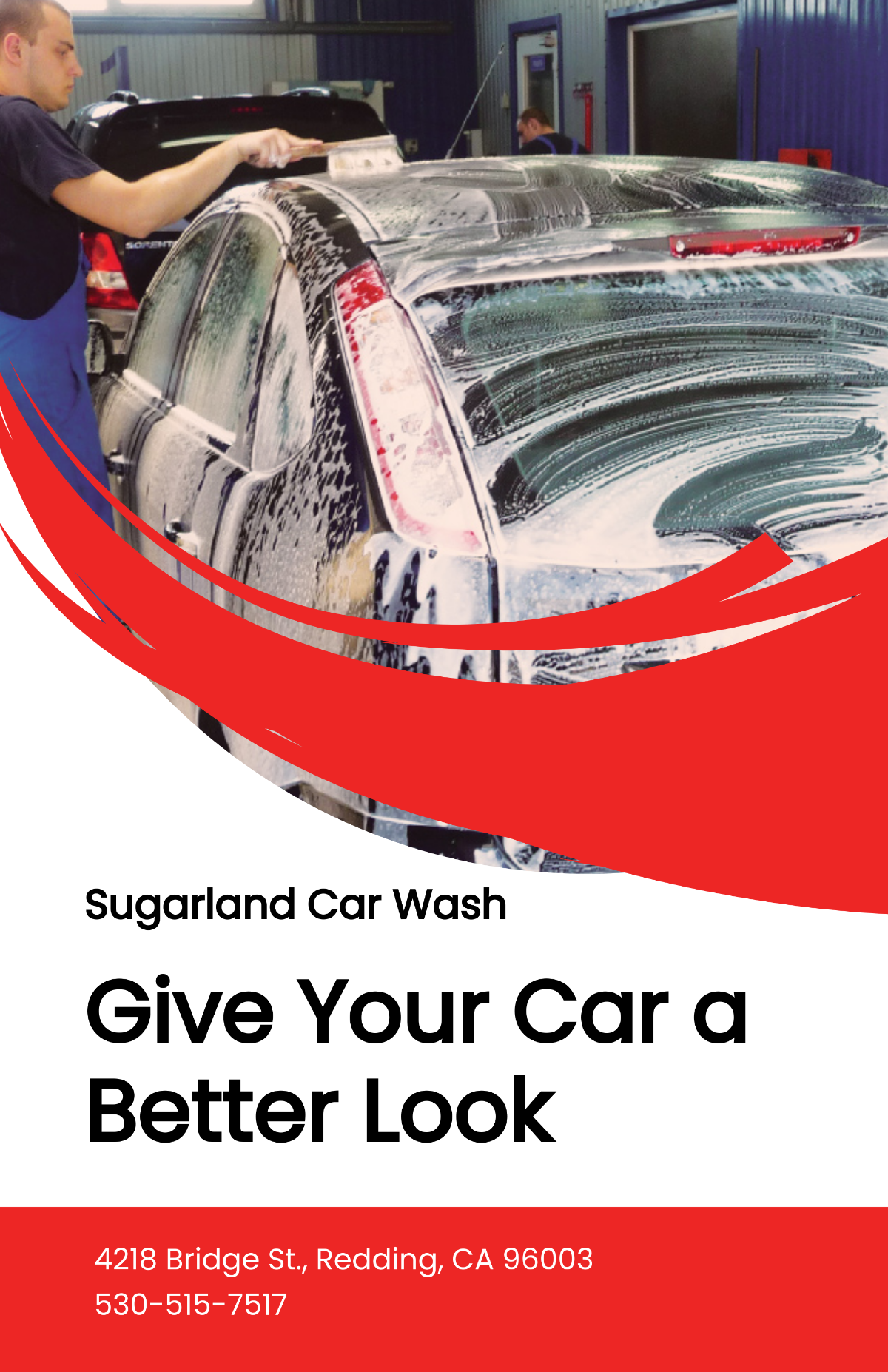 Car Wash A3 Poster Template