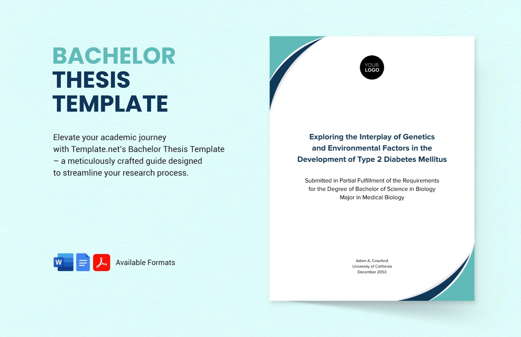 Free Bachelor Thesis Template in Word, Google Docs, PDF