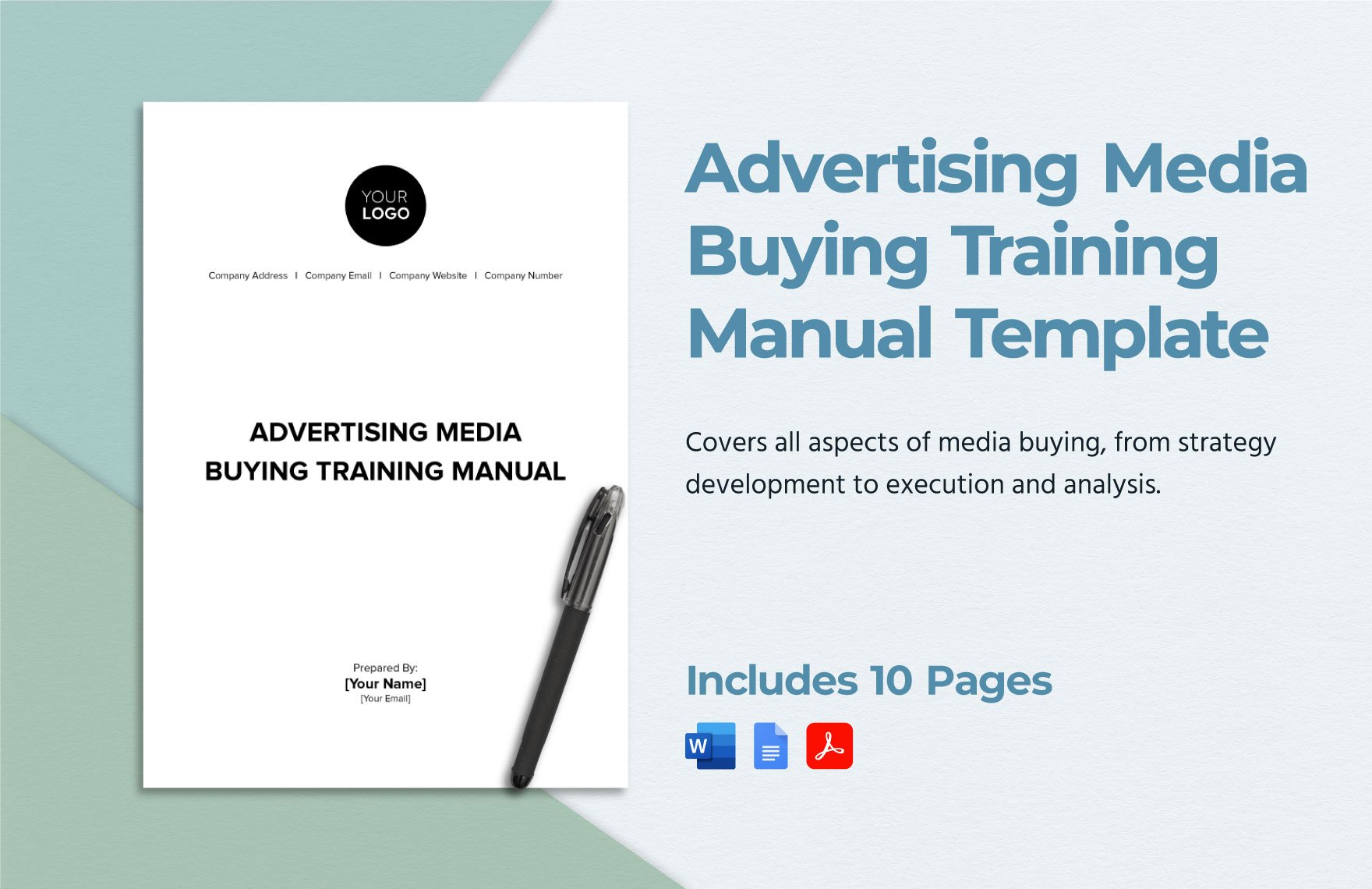 Advertising Media Buying Training Manual Template