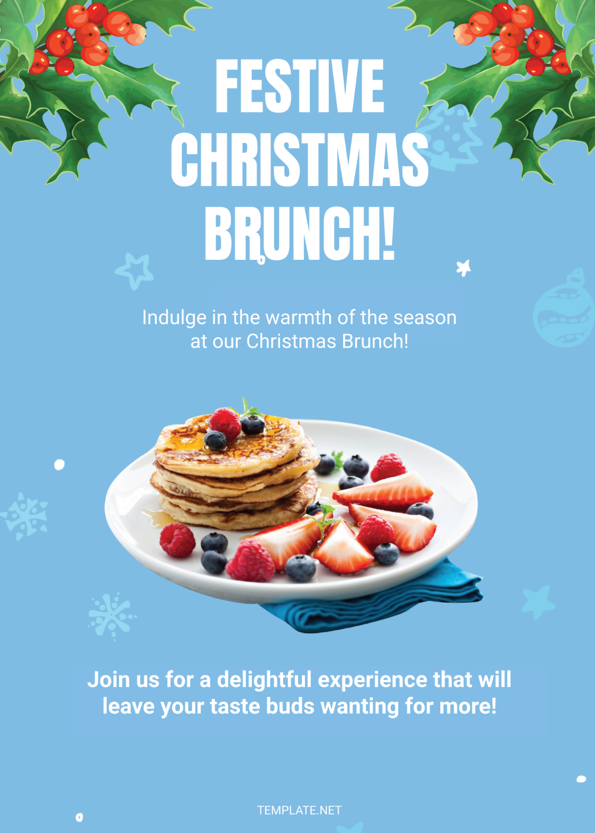 Free Christmas Brunch Invitation Template