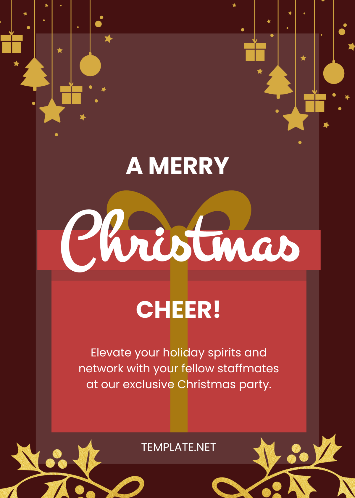 Staff Christmas Lunch Invitation Template