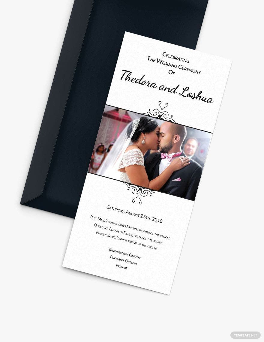 Classic Wedding Invitation Card Template in Word, PSD, Apple Pages, Publisher, Outlook
