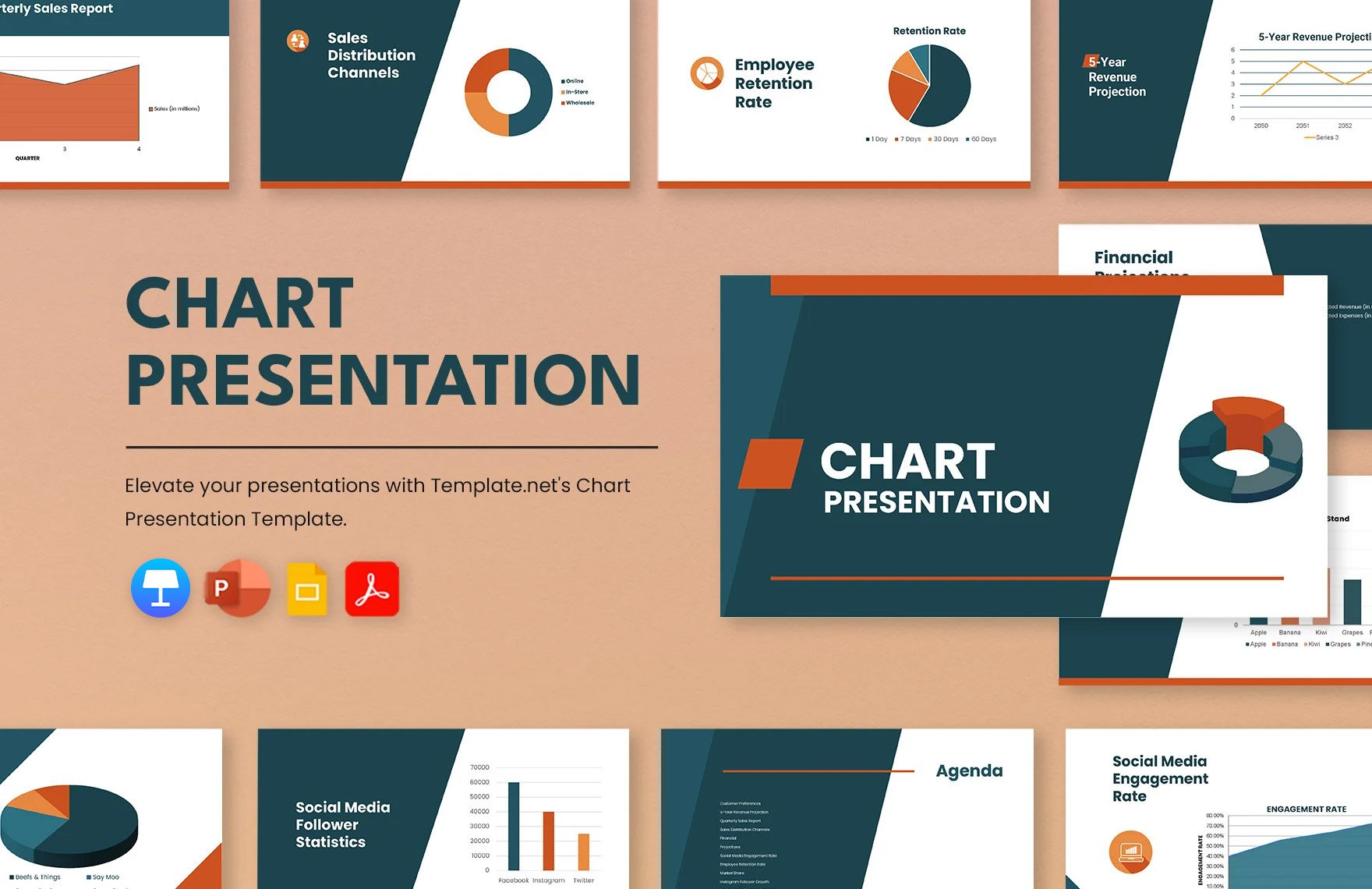 Free Chart Template in PDF, PowerPoint, Google Slides, Apple Keynote