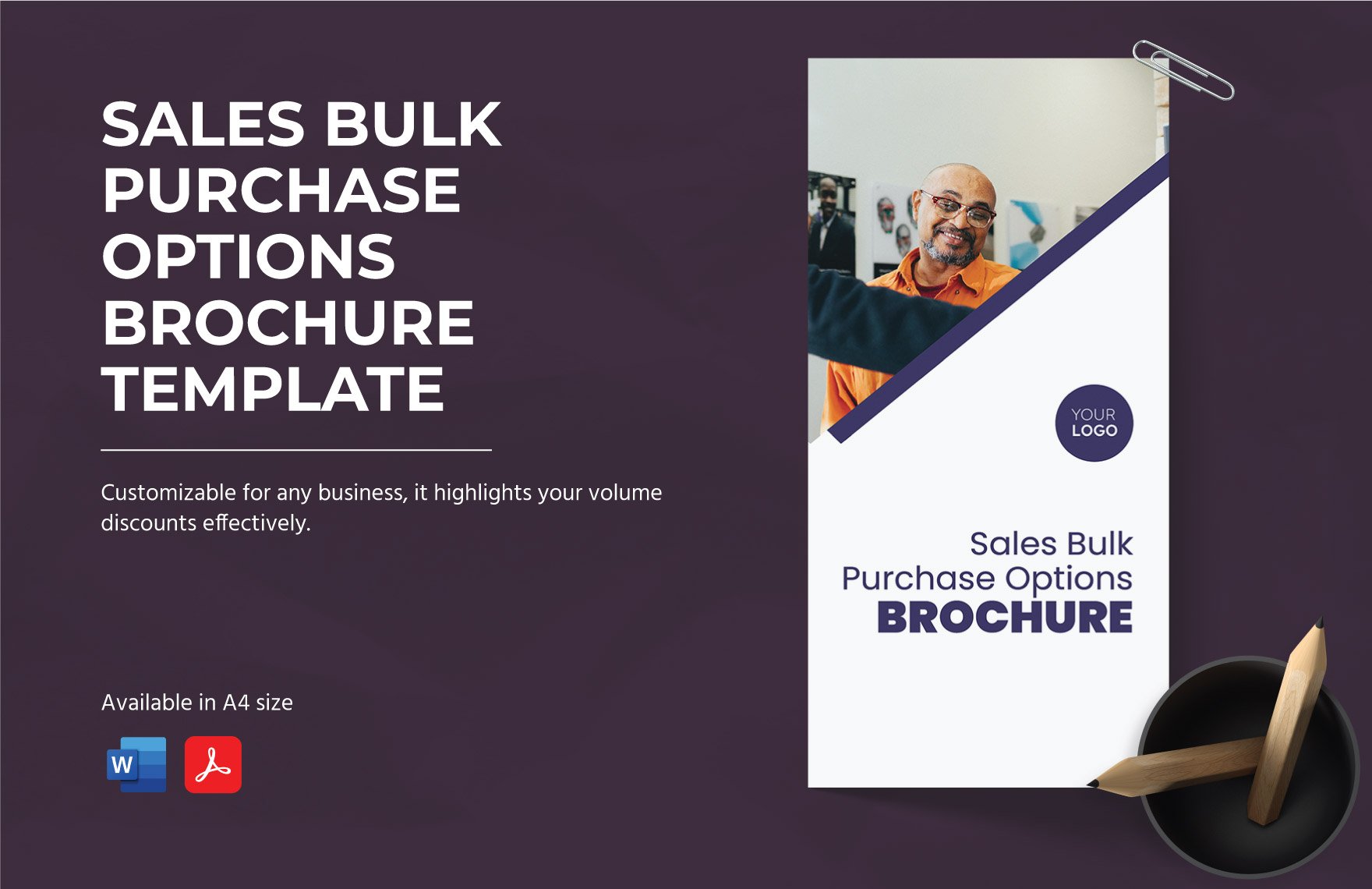 Sales Bulk Purchase Options Brochure Template