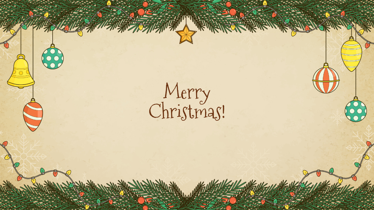 Vintage Christmas  Background Template - Edit Online & Download