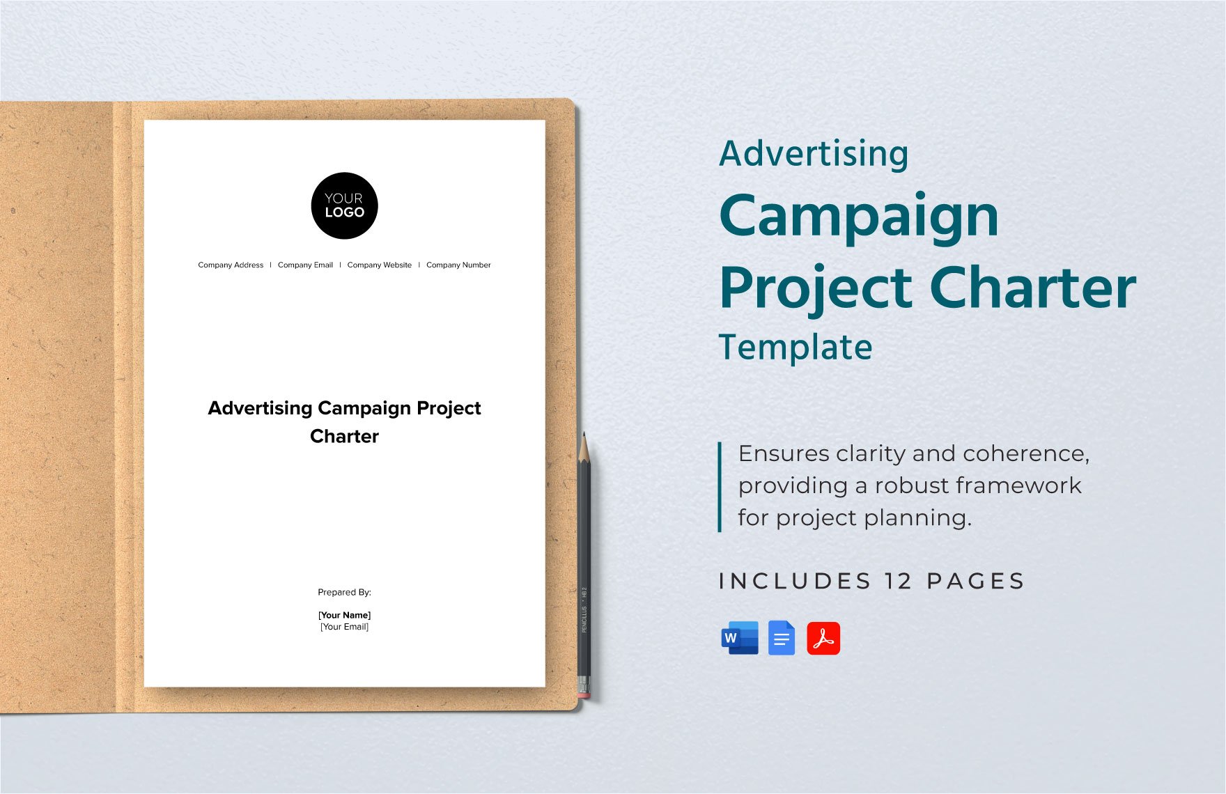 Advertising Campaign Project Charter Template in Word, Google Docs, PDF
