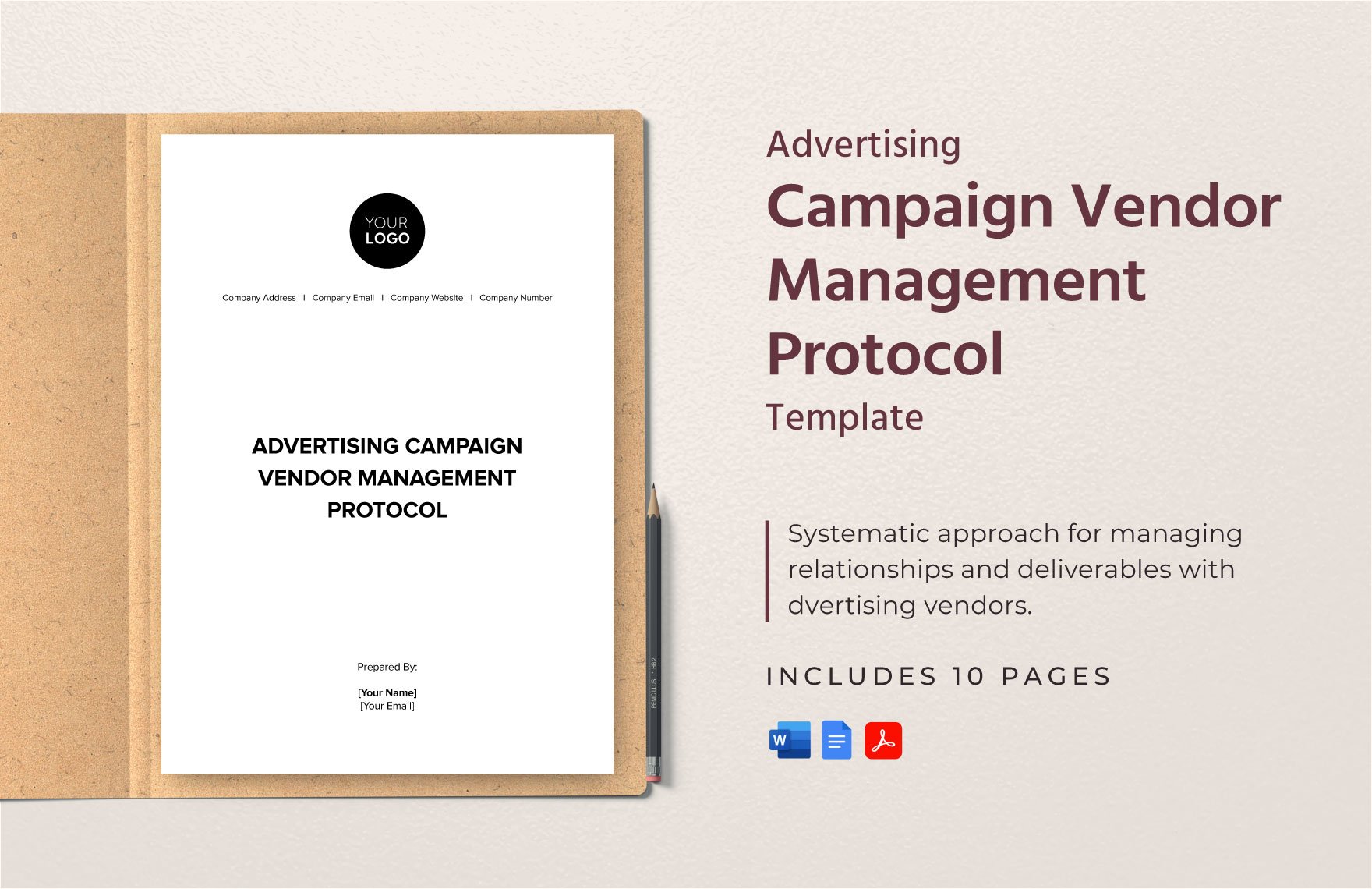 Advertising Campaign Vendor Management Protocol Template in Word, Google Docs, PDF