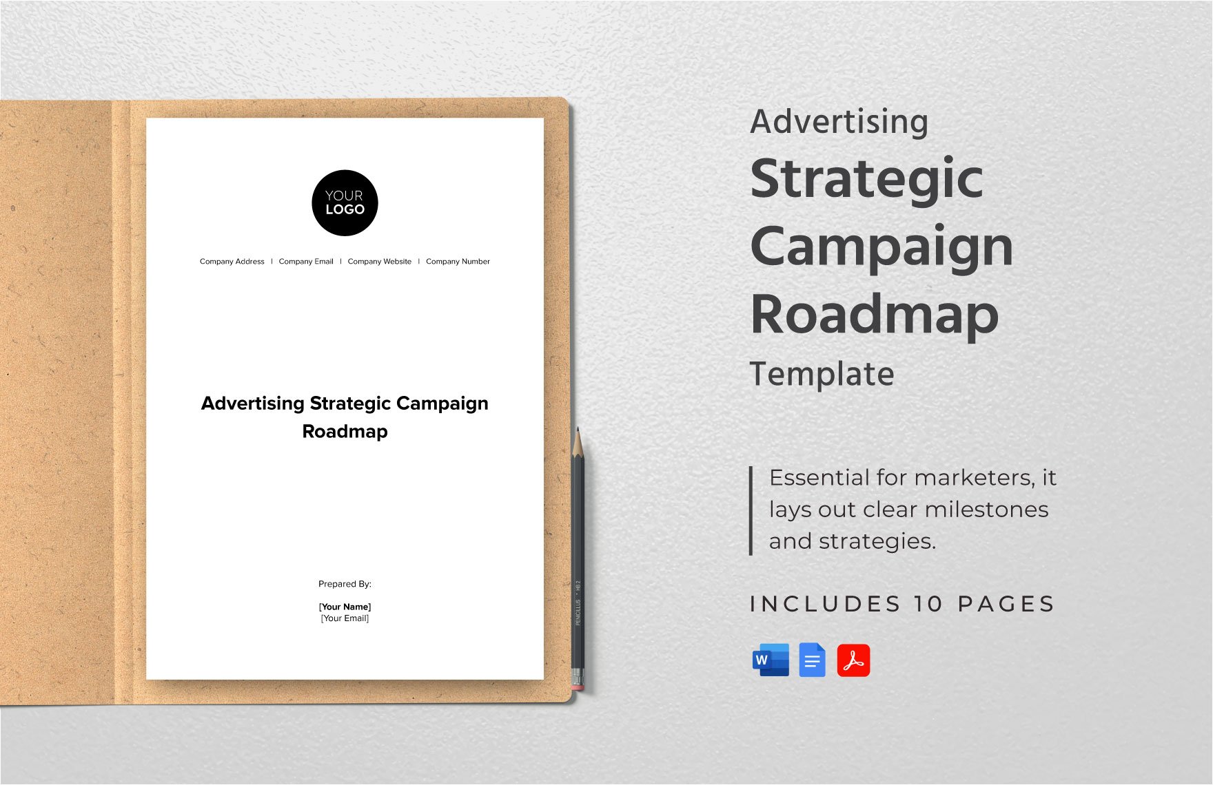 Advertising Strategic Campaign Roadmap Template