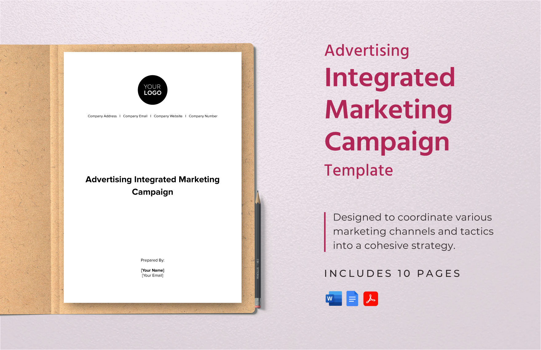 Advertising Integrated Marketing Campaign Template in Word, Google Docs, PDF