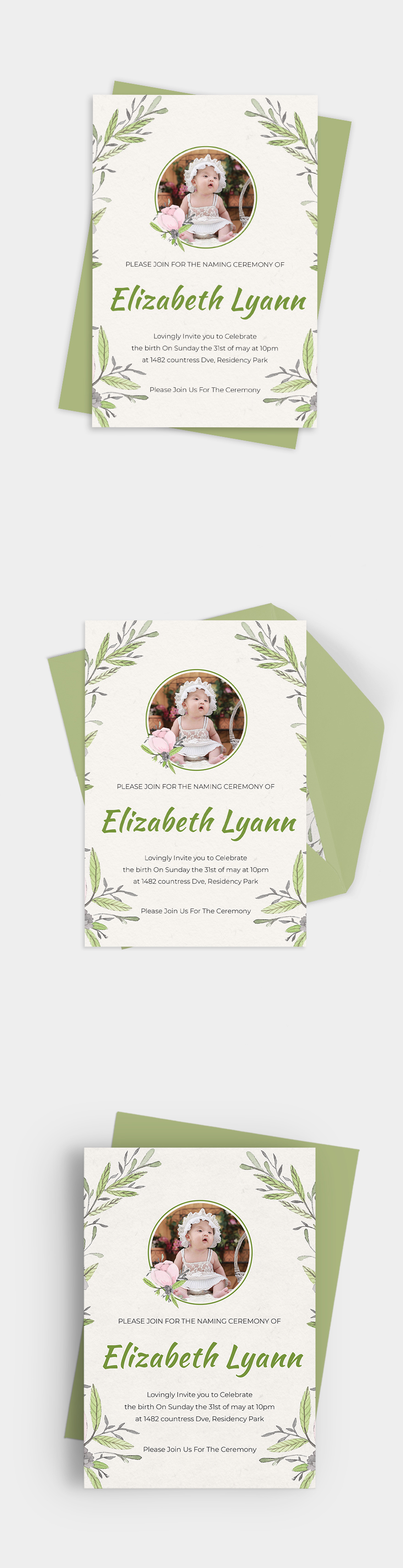 Naming Ceremony Invitation Template Illustrator Word Apple Pages Psd Publisher Template Net