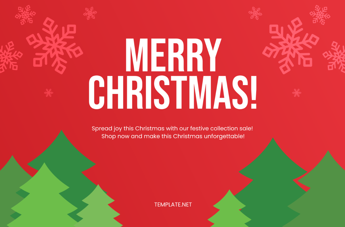 Free Merry Christmas Banner Template