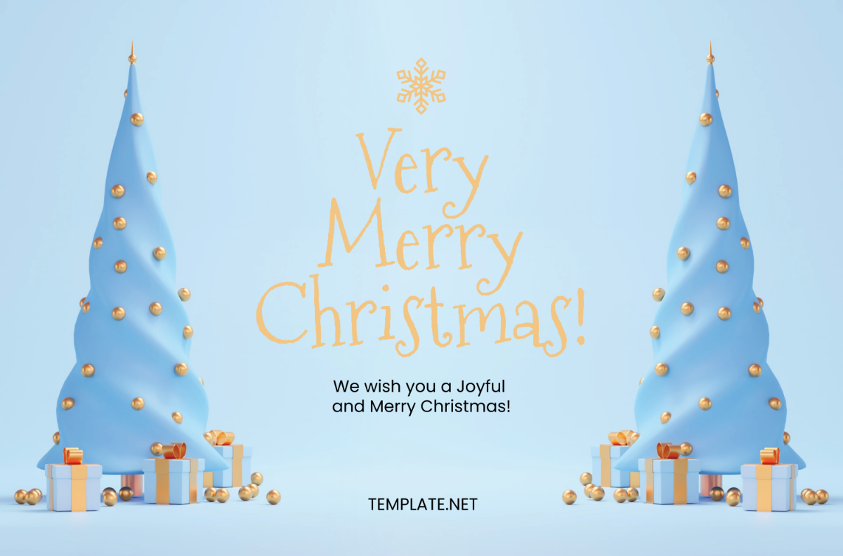 Free Happy Christmas Banner Template