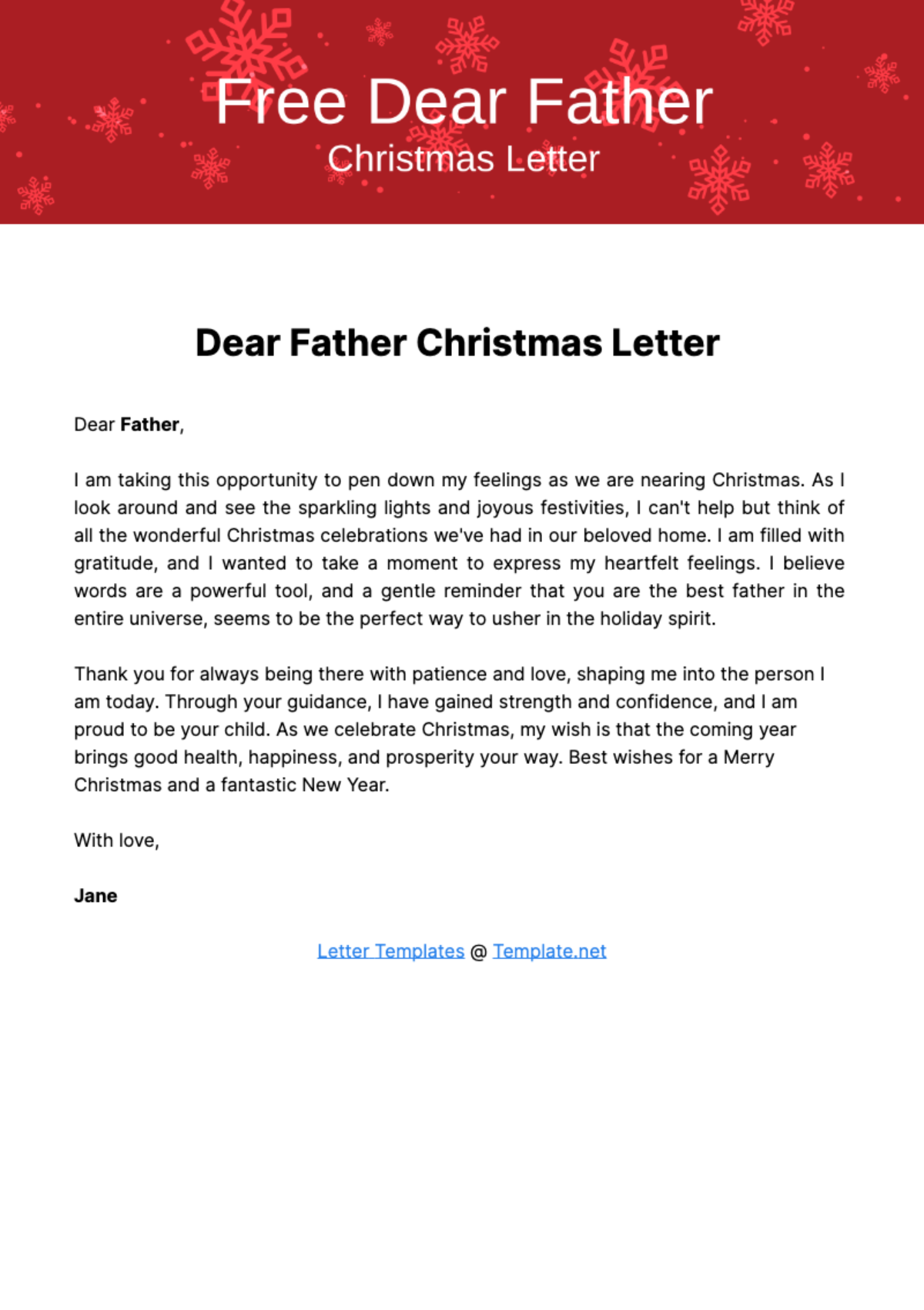 Free Christmas Letter For Sponsor Template To Edit Online Free Christmas Letter For Sponsor Template To Edit Online