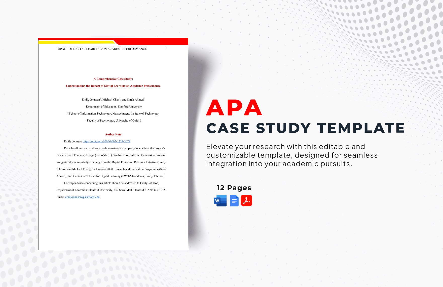 APA Case Study Template