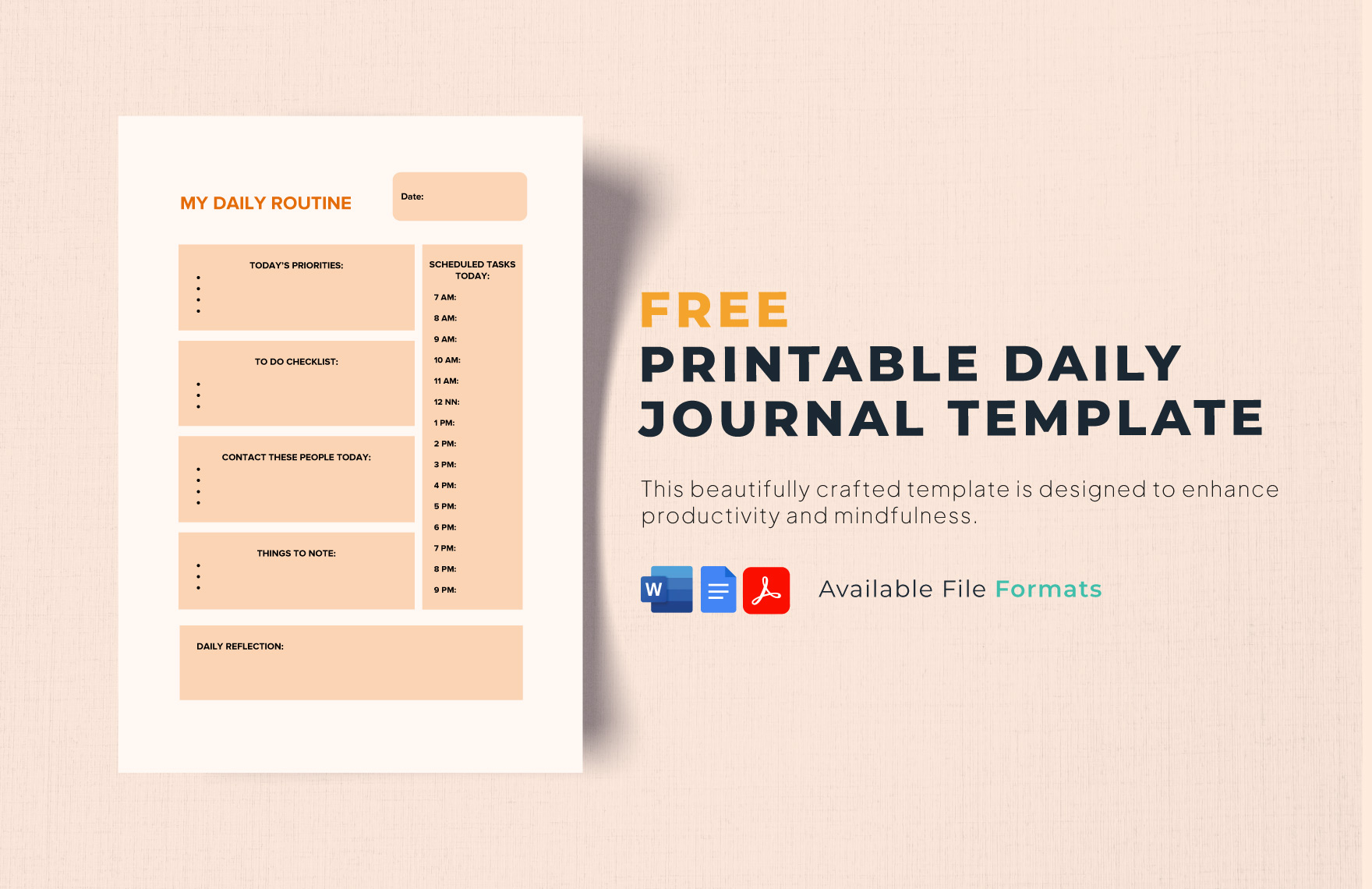 Free Sports Journal Template Download in Word, Illustrator, PSD