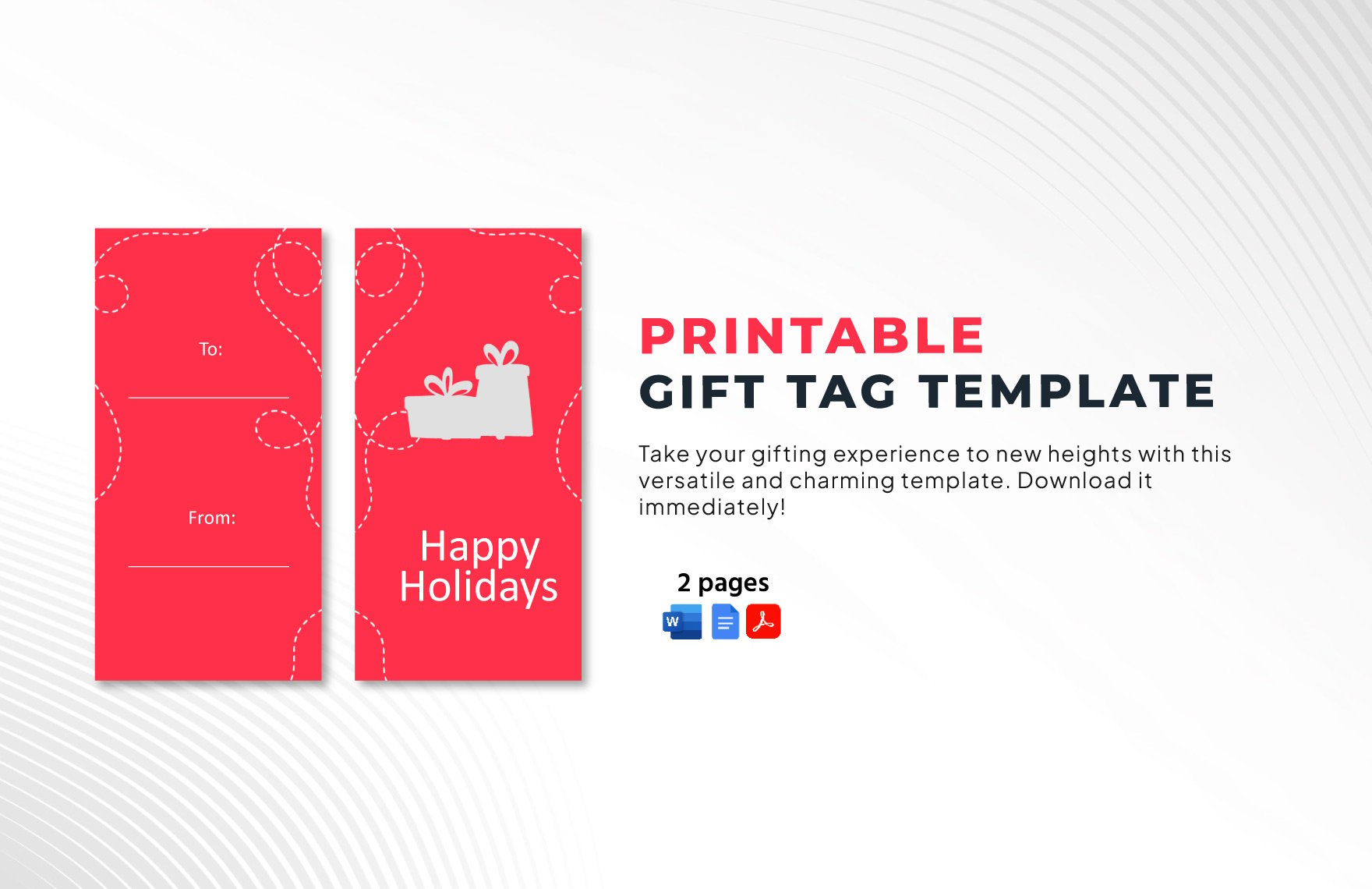 Printable Gift Tag Template