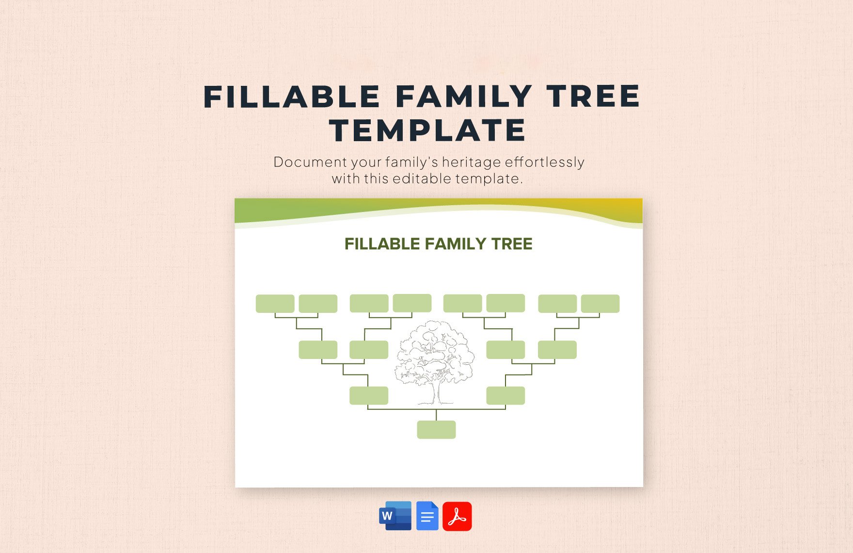 Fillable Family Tree Template