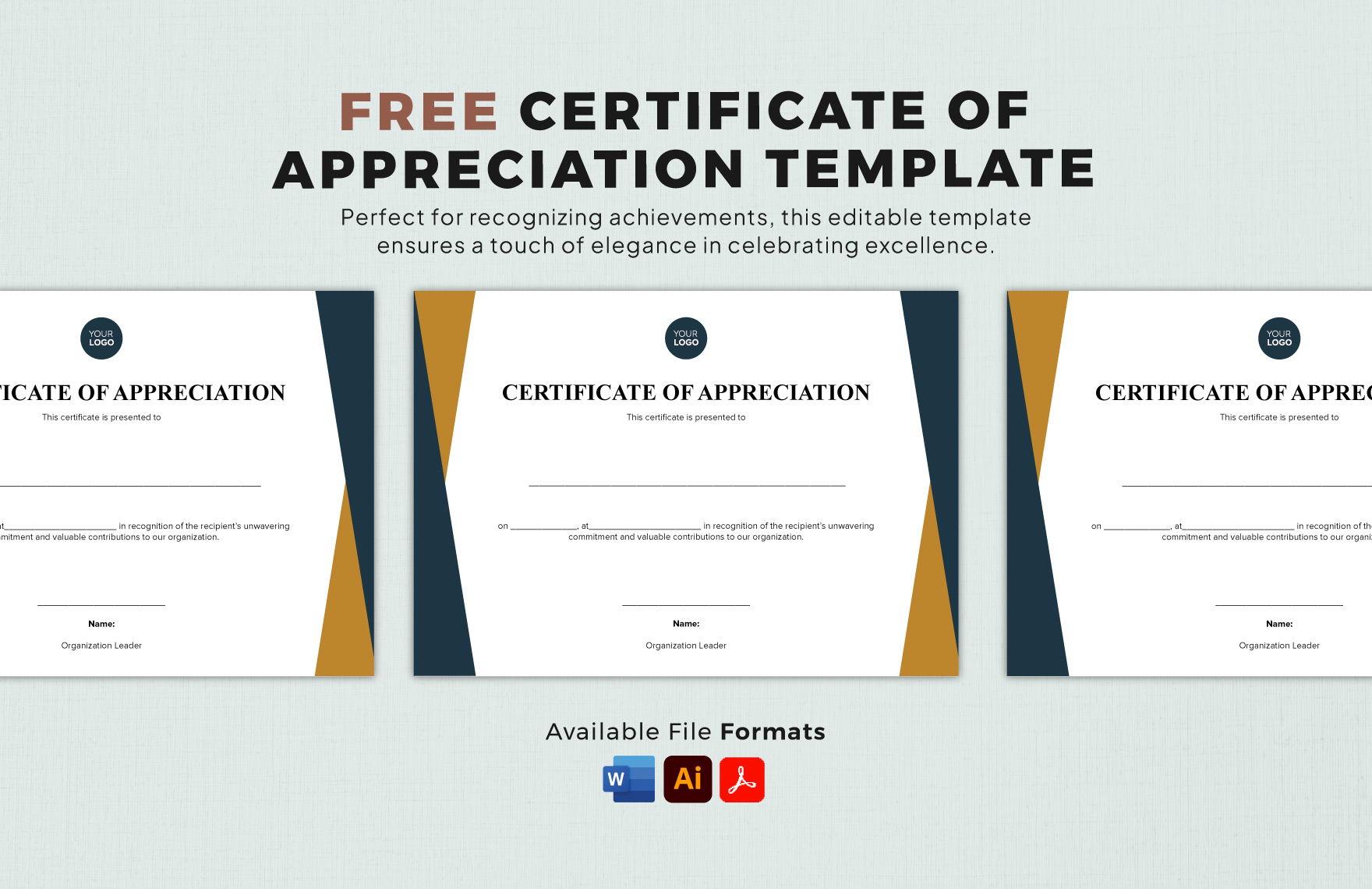 Free Certificate of Appreciation for Training Template - Download in ...