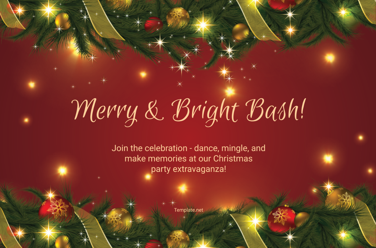 Free Christmas Party Banner Template