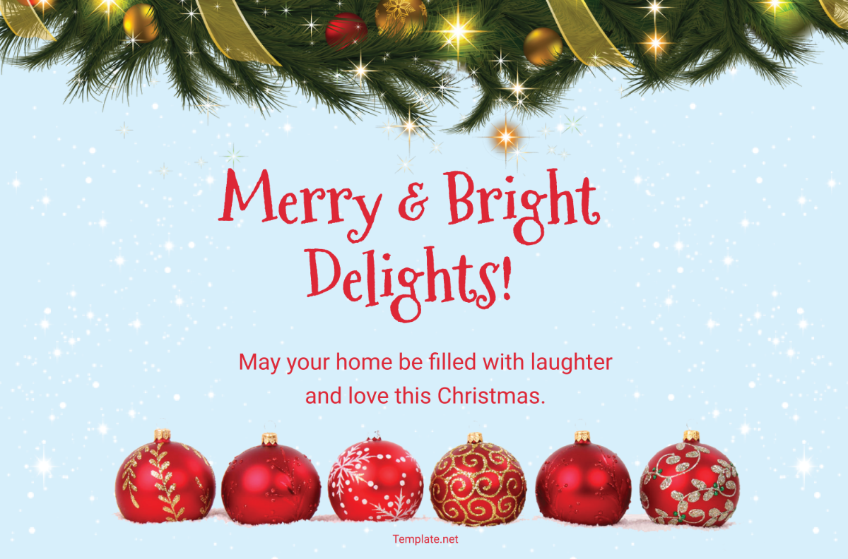 Free Christmas Ornament Banner Template