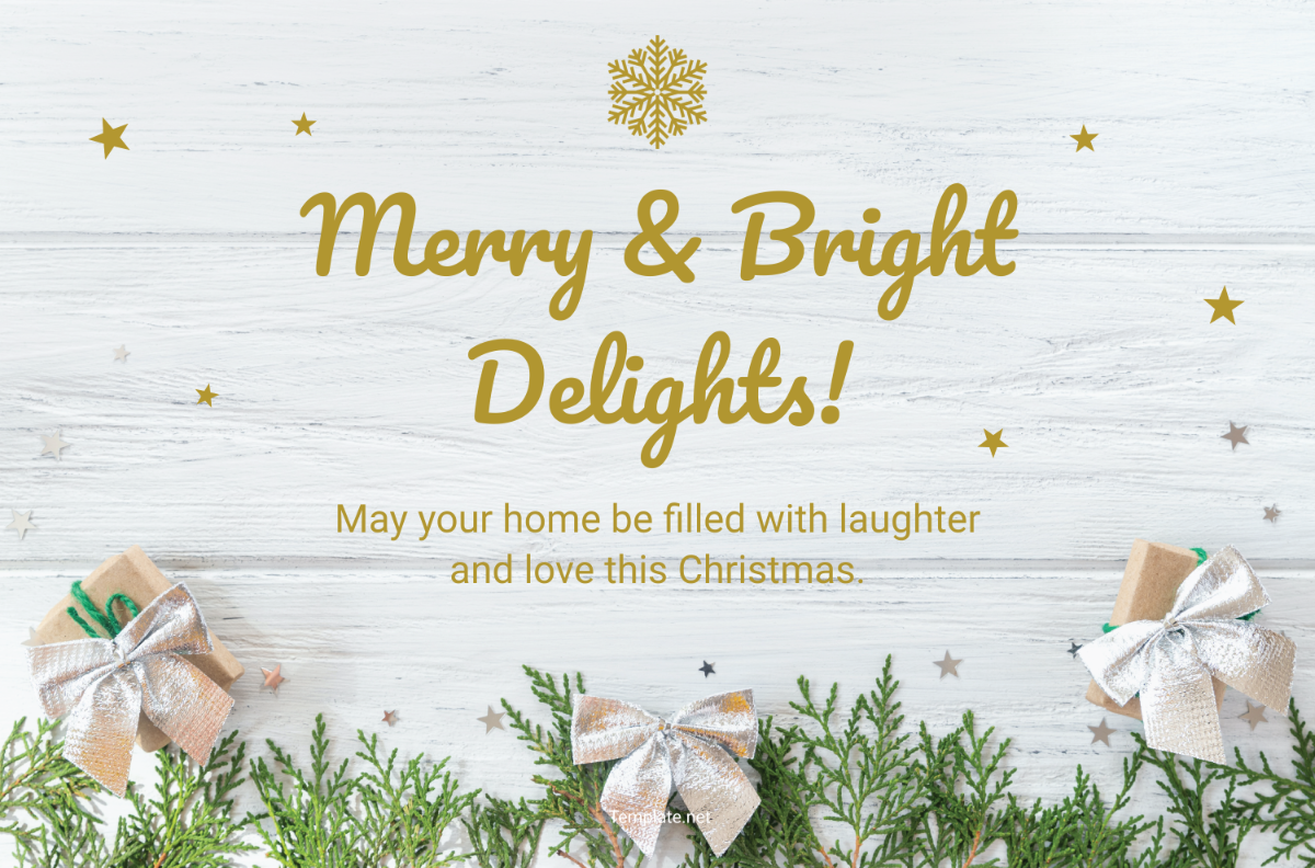 Rustic Merry Christmas Banner Template