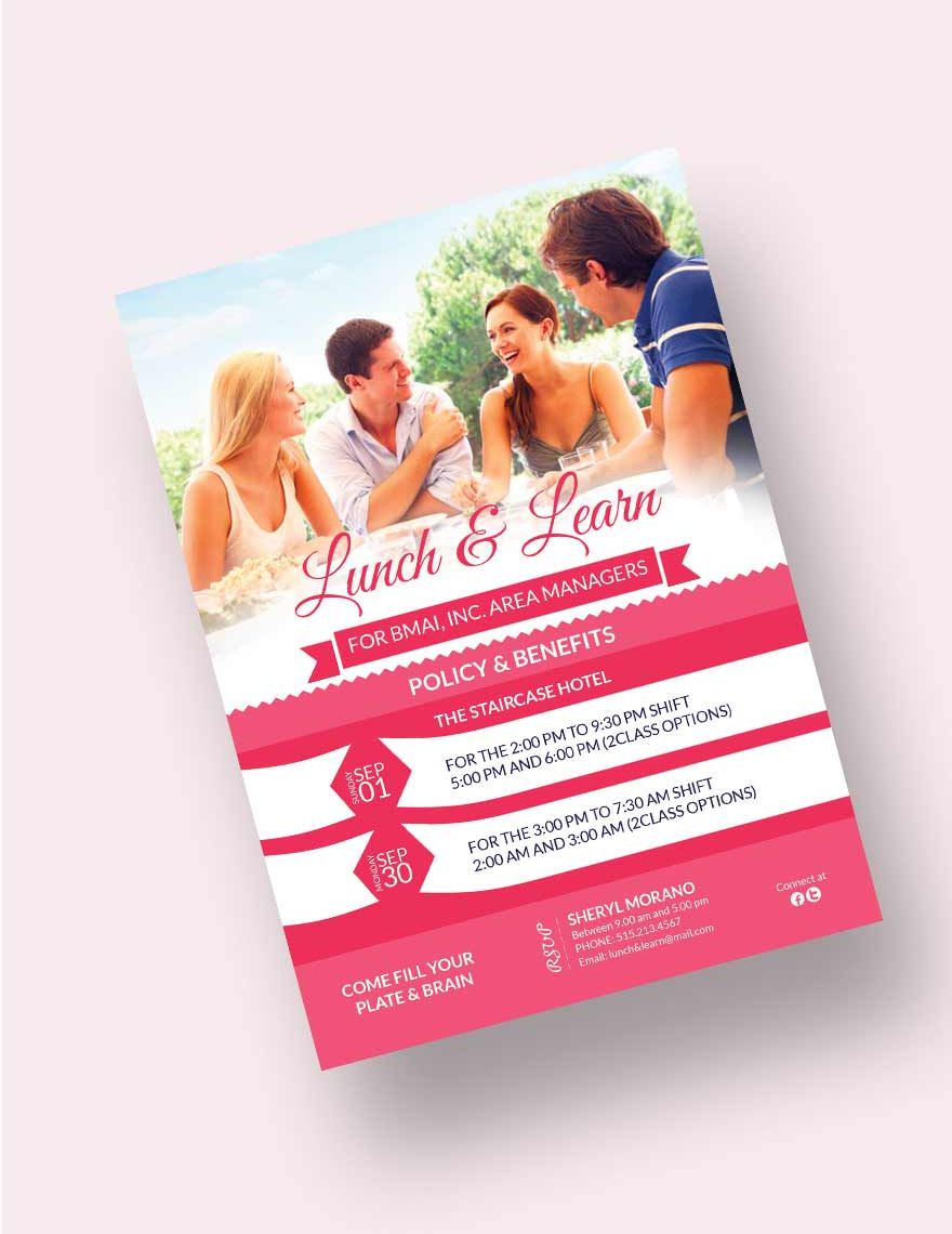 Sweet Lunch & Learn Invitation Template