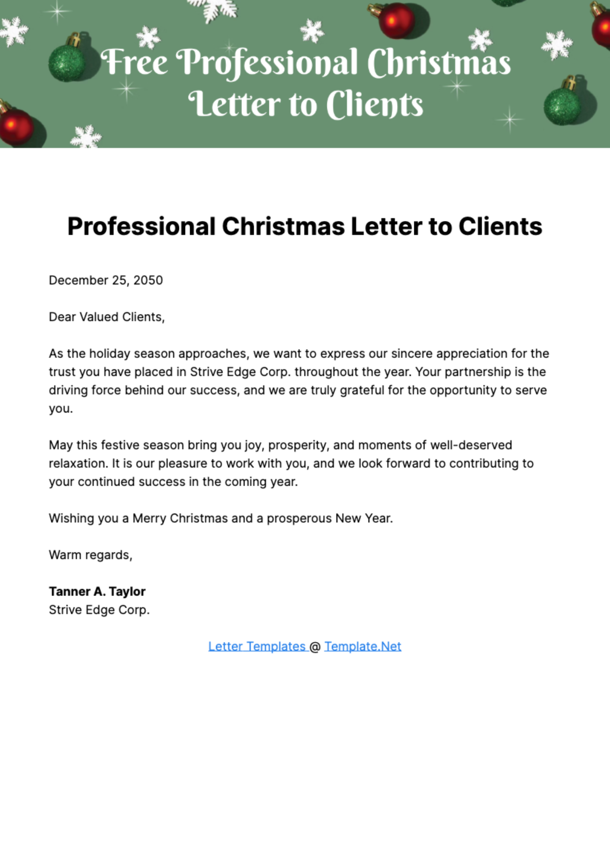 Free Christmas Letter Templates Editable And Printable