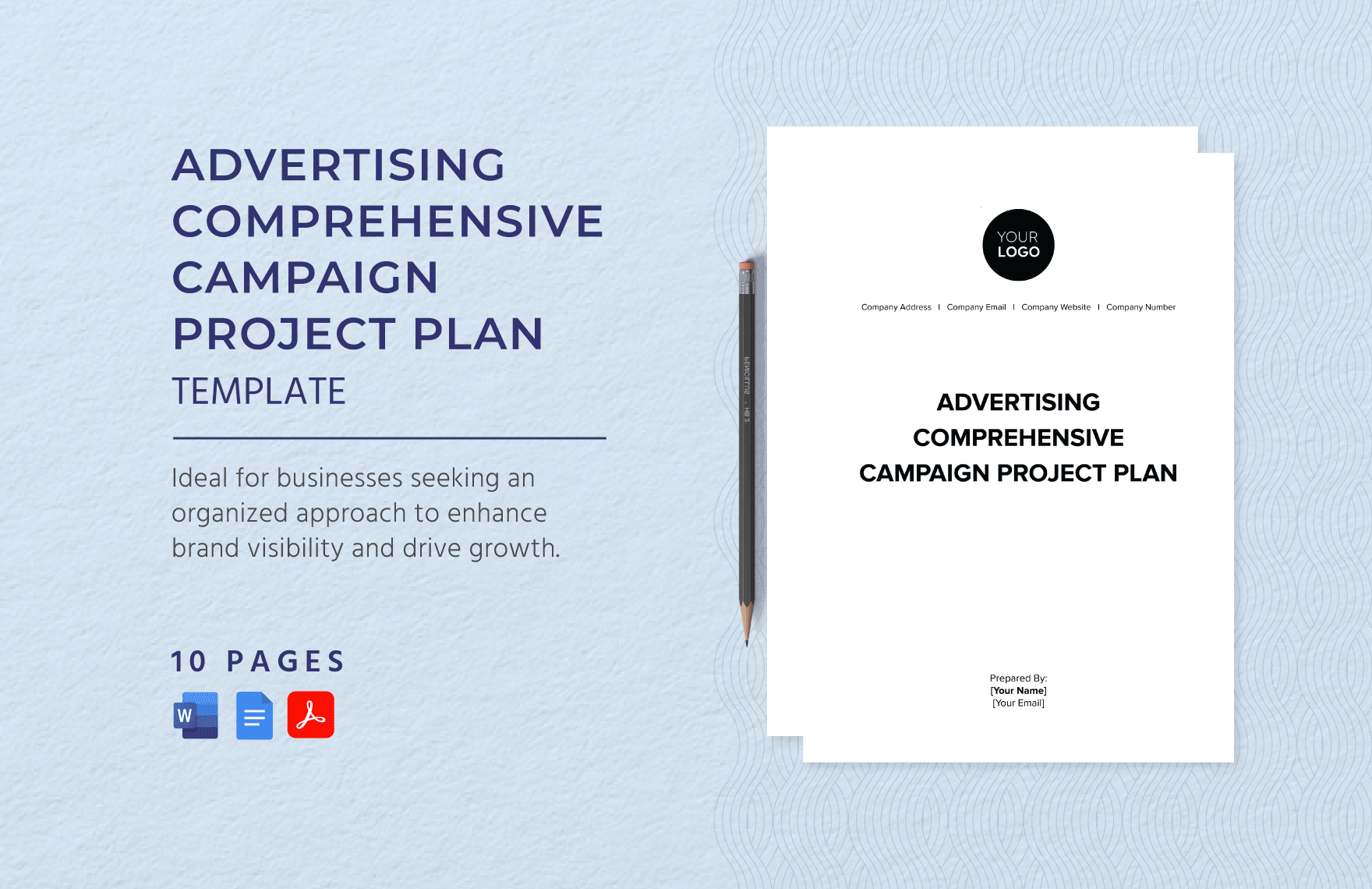 Advertising Comprehensive Campaign Project Plan Template