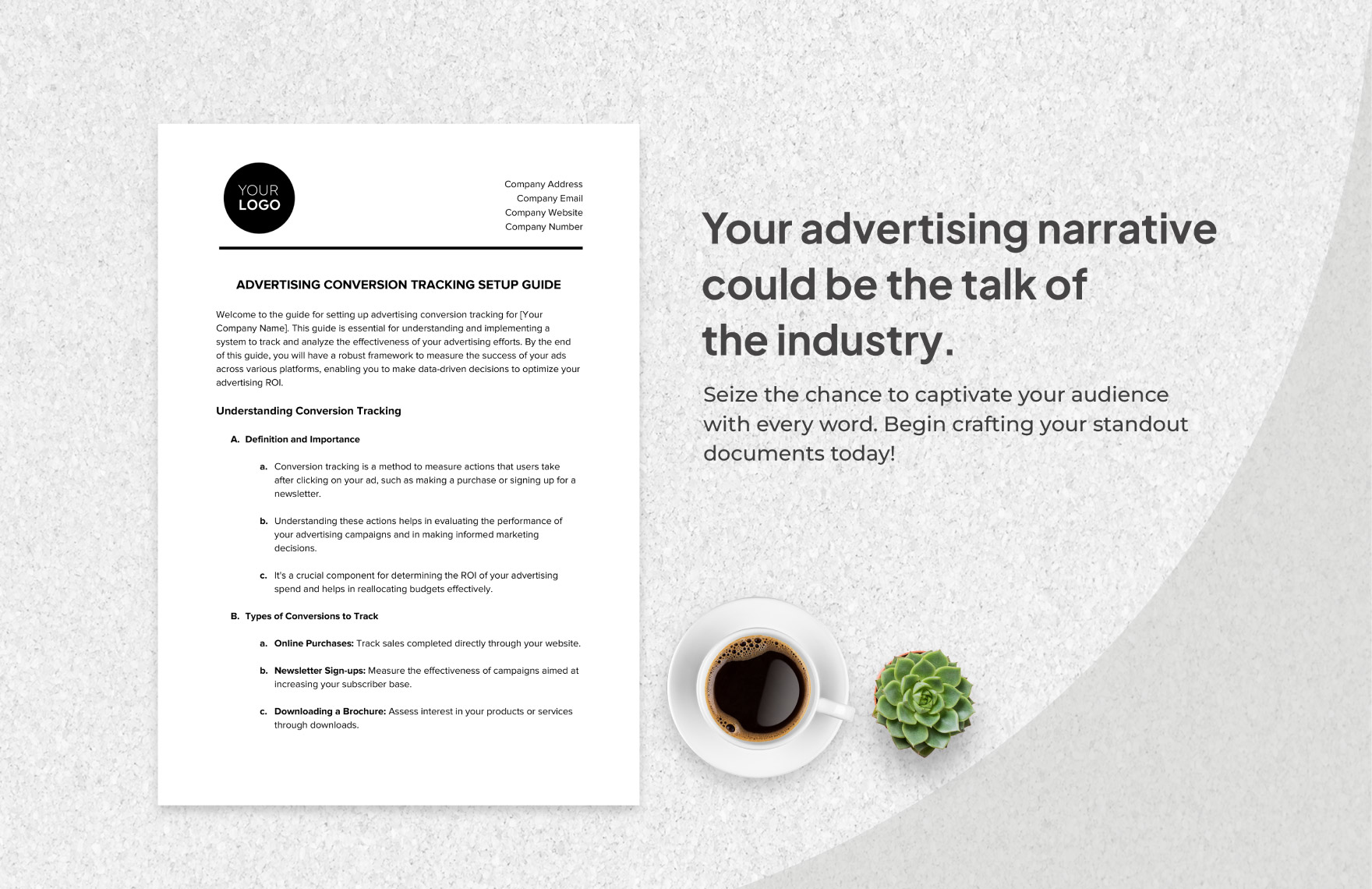 Advertising Conversion Tracking Setup Guide Template