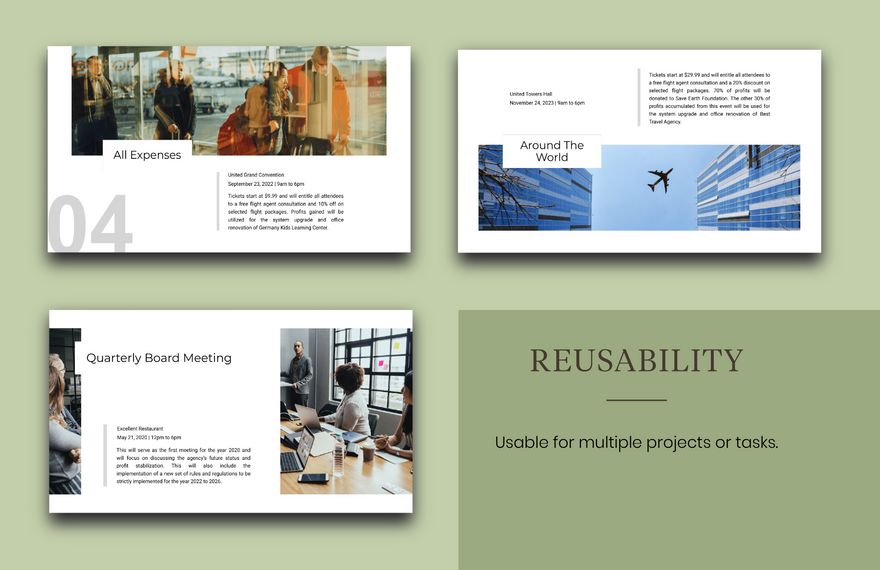 Free Aviation Theme Travel Agency Presentation Template to Edit Online