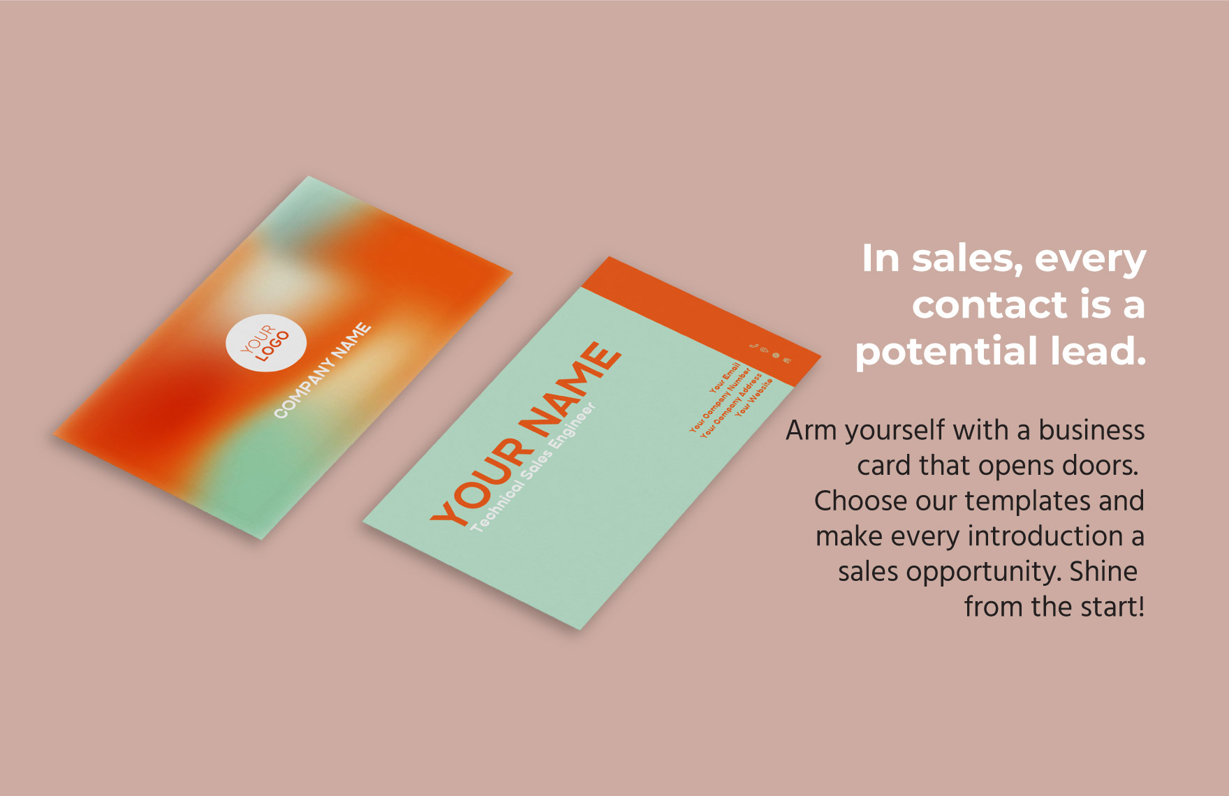Technical Sales Engineer Business Card Template - Download in Word, PDF ...
