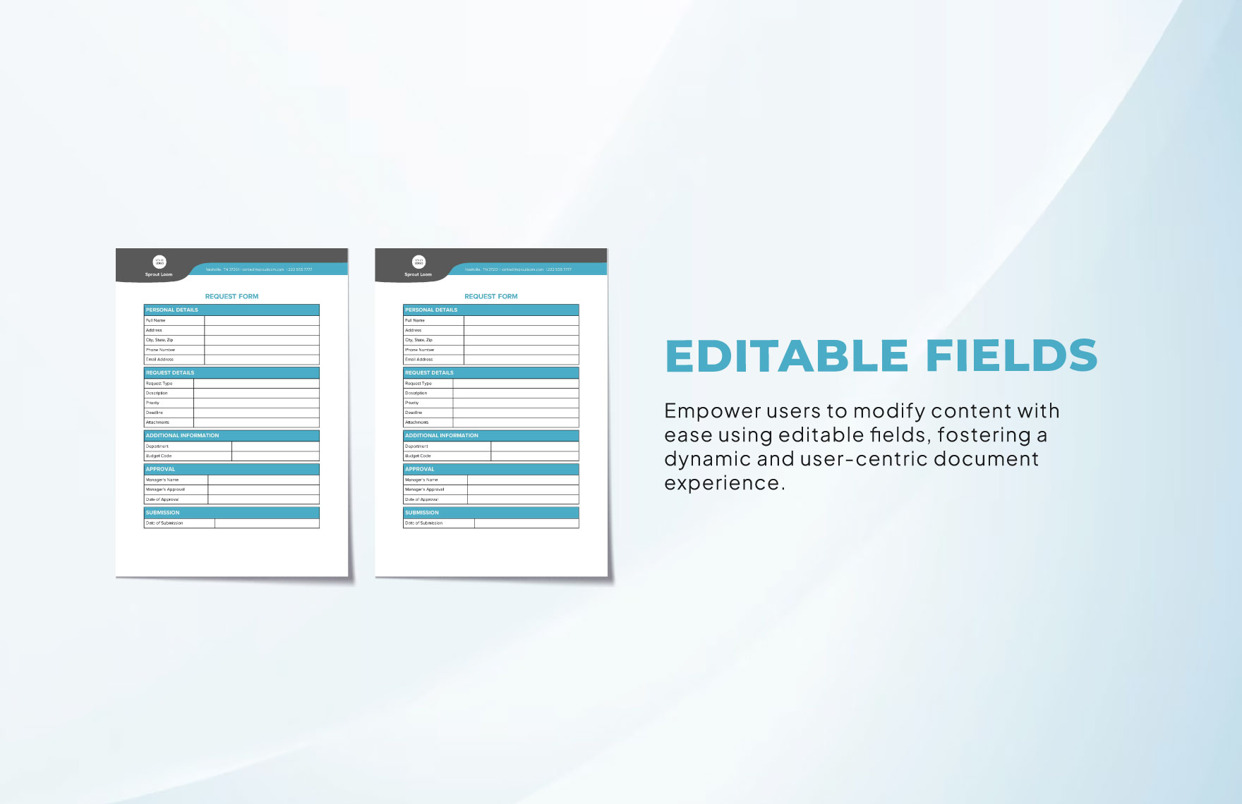 Fillable Forms Template
