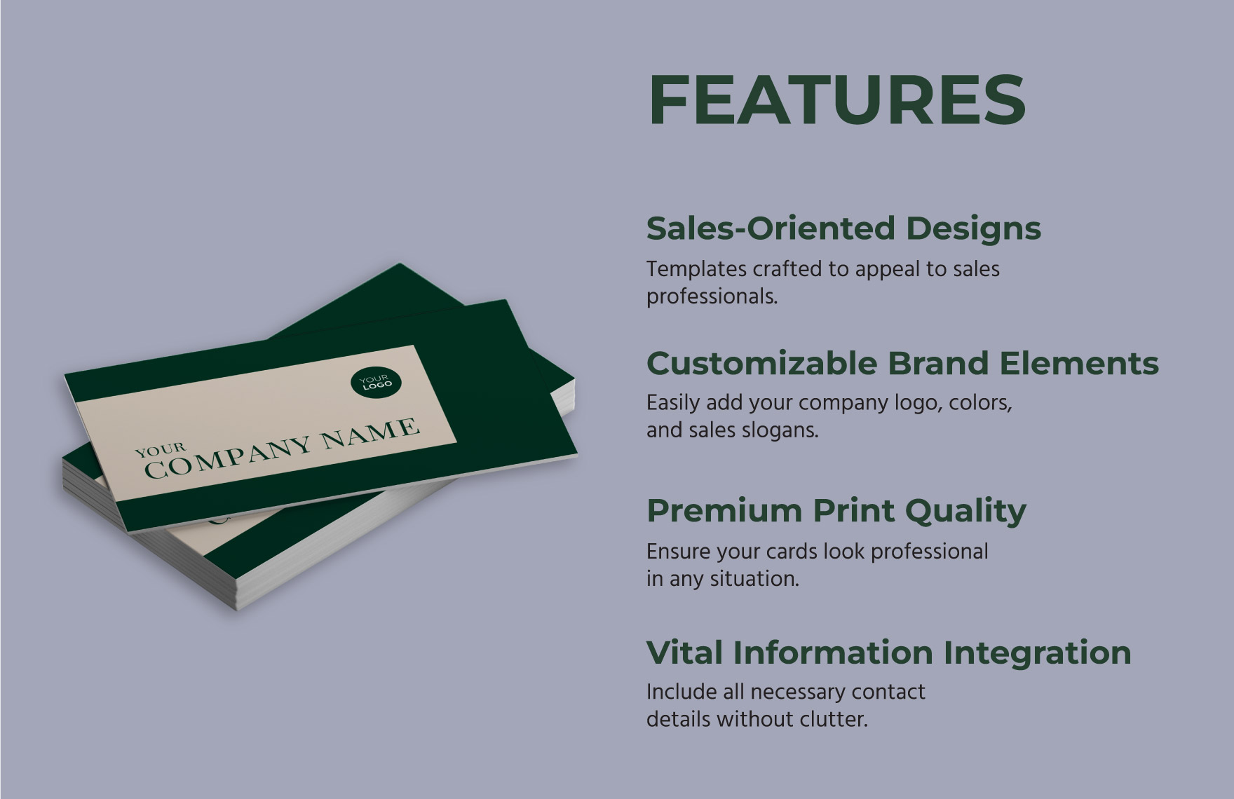 Field Sales Officer Business Card Template