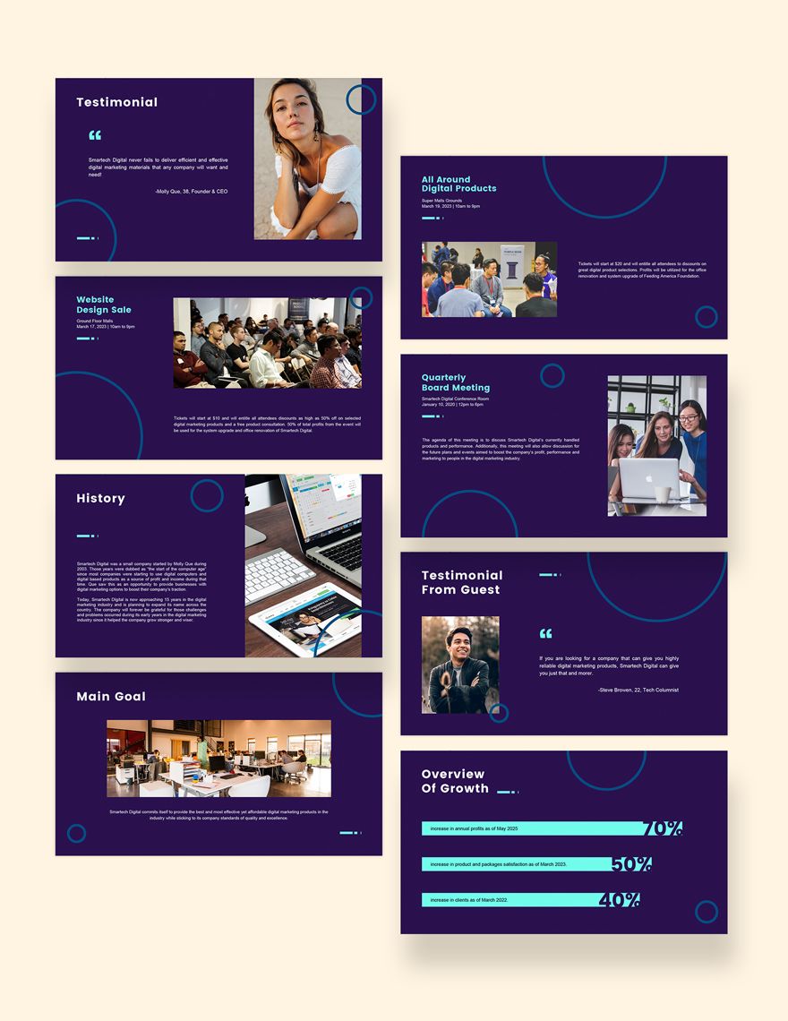 Digital Marketing and Services Presentation Template