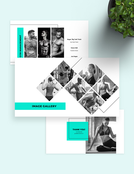 Free Fitness Gym Presentation Template to Edit Online