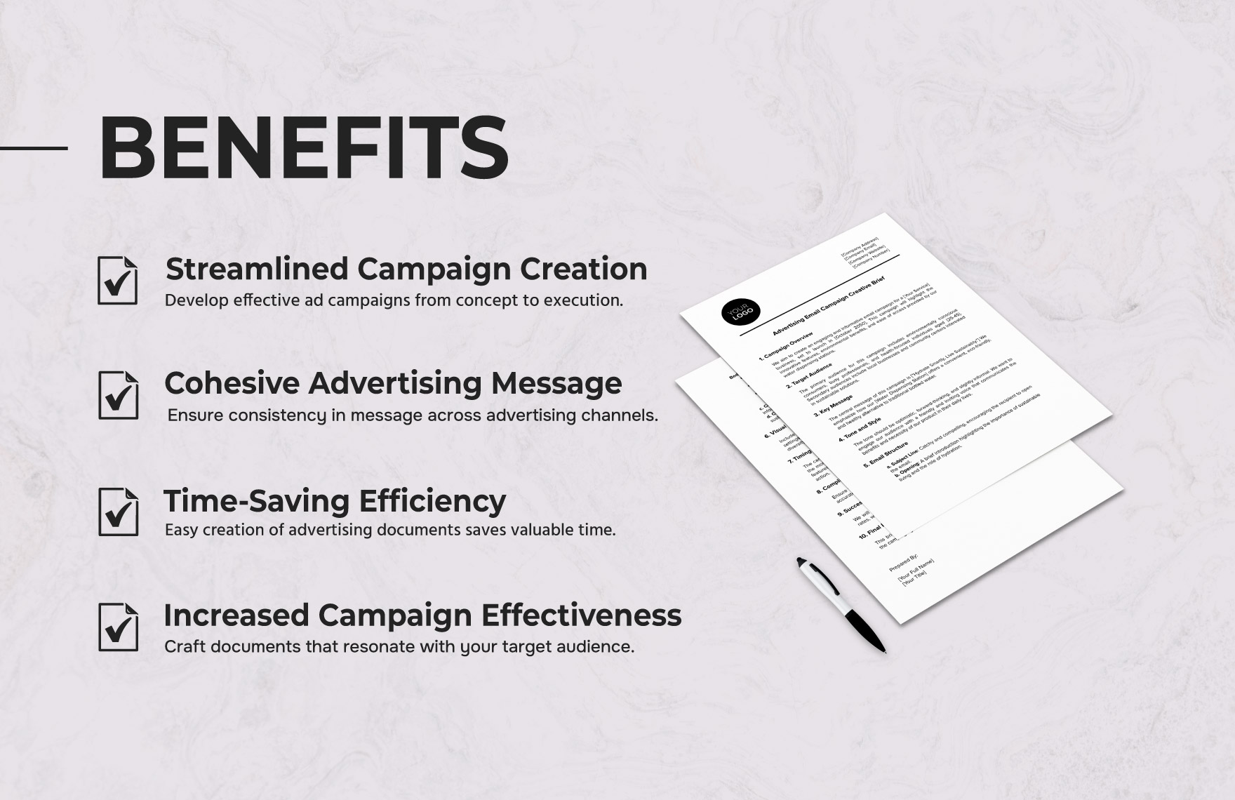 Advertising Email Campaign Creative Brief Template