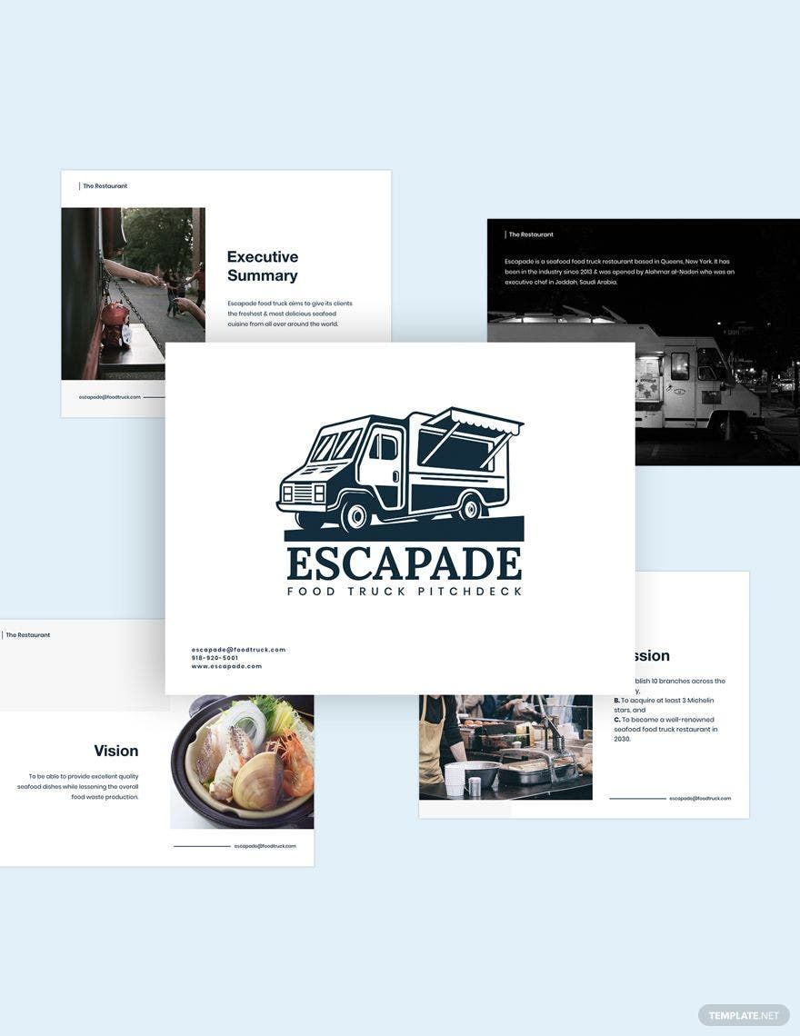 Food Truck Pitch Deck Template