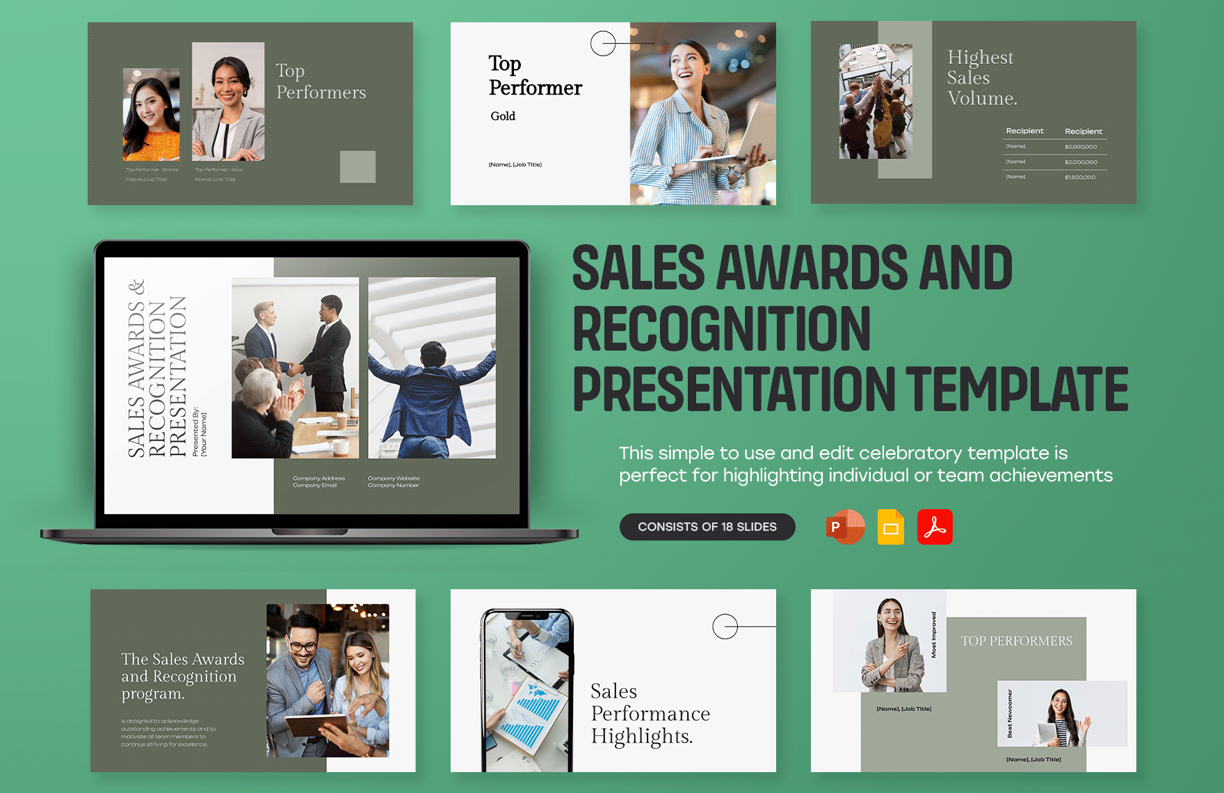 Sales Awards and Recognition Presentation Template
