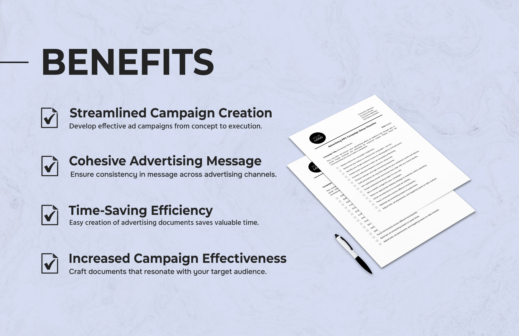 Advertising PPC Campaign Setup Checklist Template