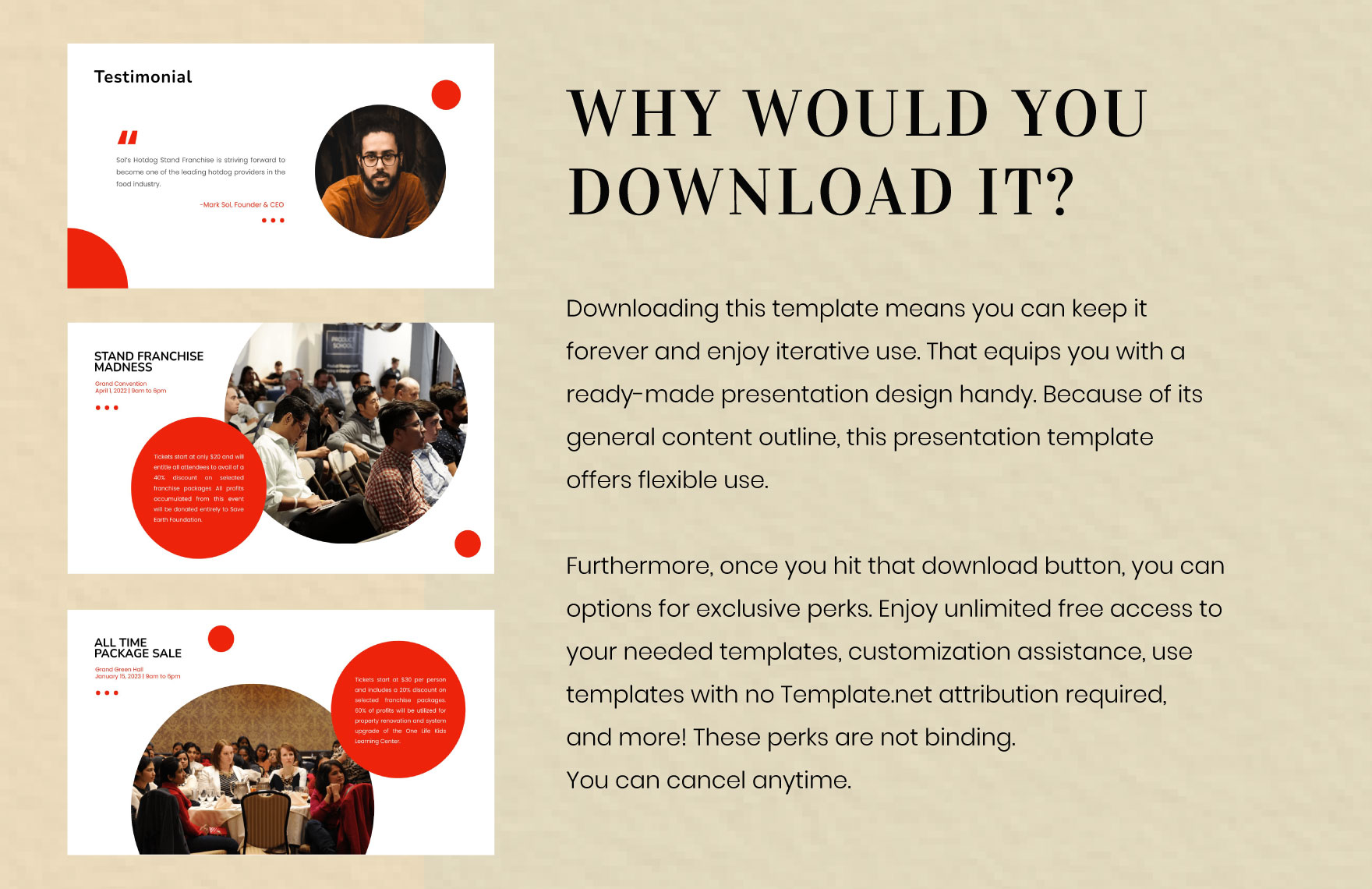 Free Franchise Business Plan Presentation Template to Edit Online
