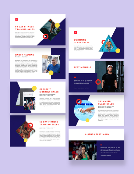 Free Gym Presentation Template to Edit Online
