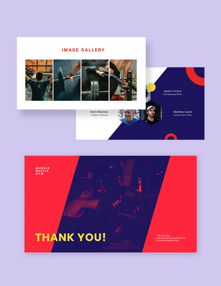 Free Gym Presentation Template to Edit Online