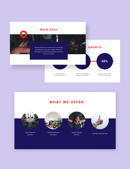 Free Gym Presentation Template to Edit Online