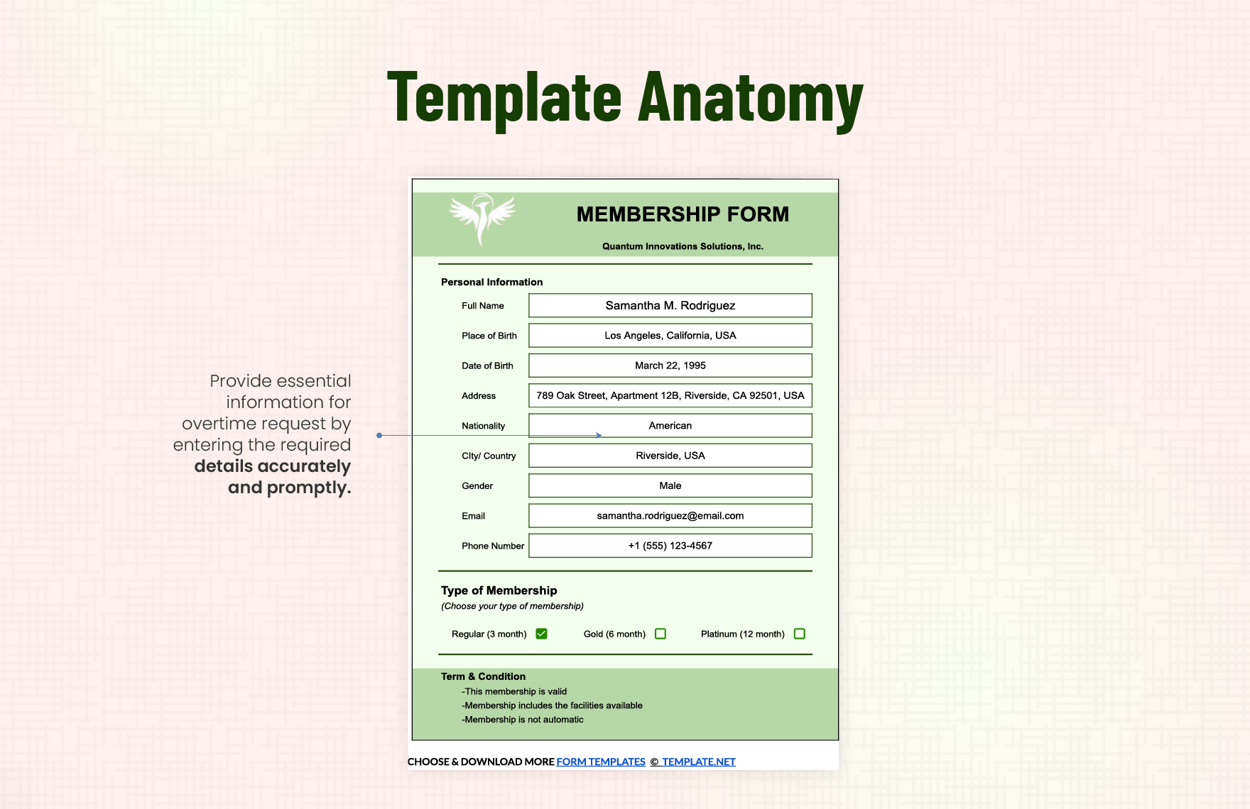 Form Template