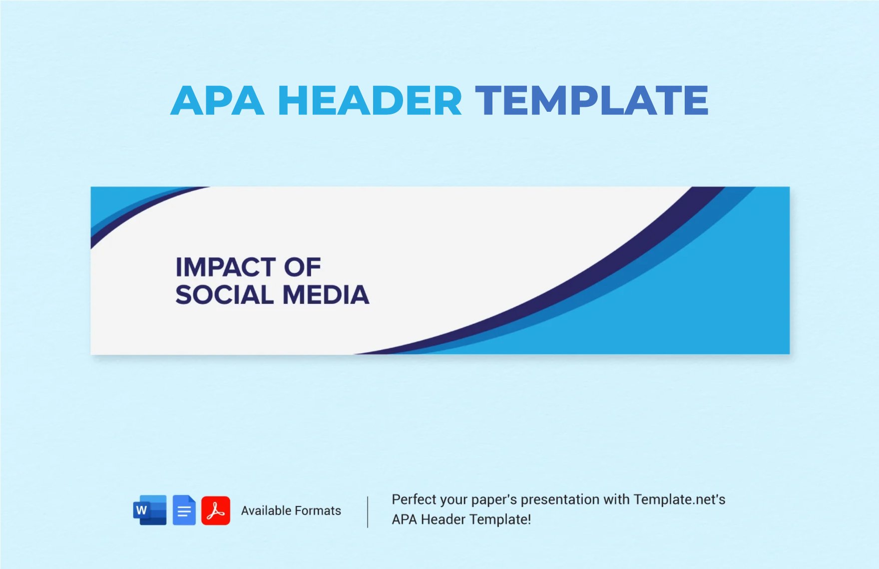 Free APA Header Template in Word, Google Docs, PDF