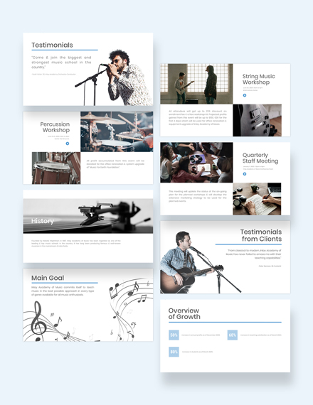 Free Music Event Presentation Template to Edit Online